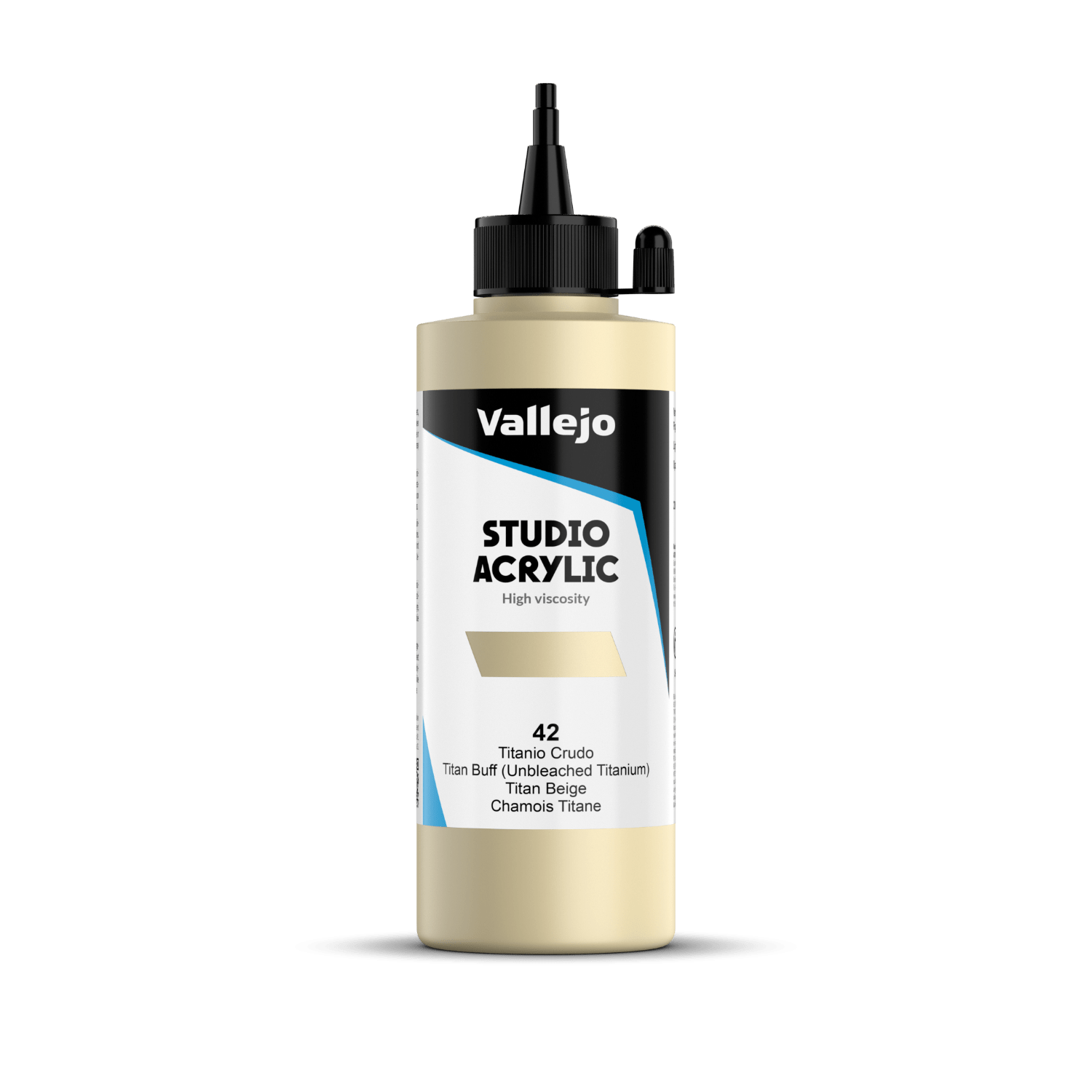 Vallejo Studio 200ml Titan Buff (Unbleached Titanium)