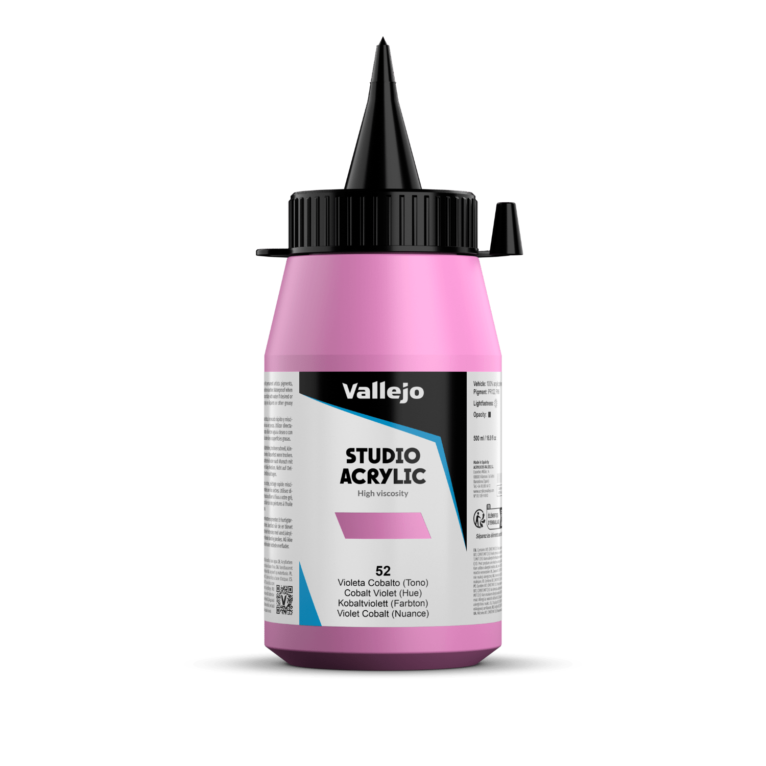 Vallejo Studio 500ml Cobalt Violet (Hue)