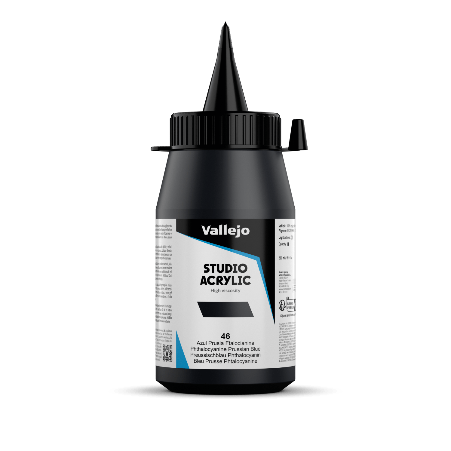 Vallejo Studio 500ml Prussian Blue Phthalo